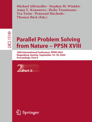 cover image of Parallel Problem Solving from Nature – PPSN XVIII